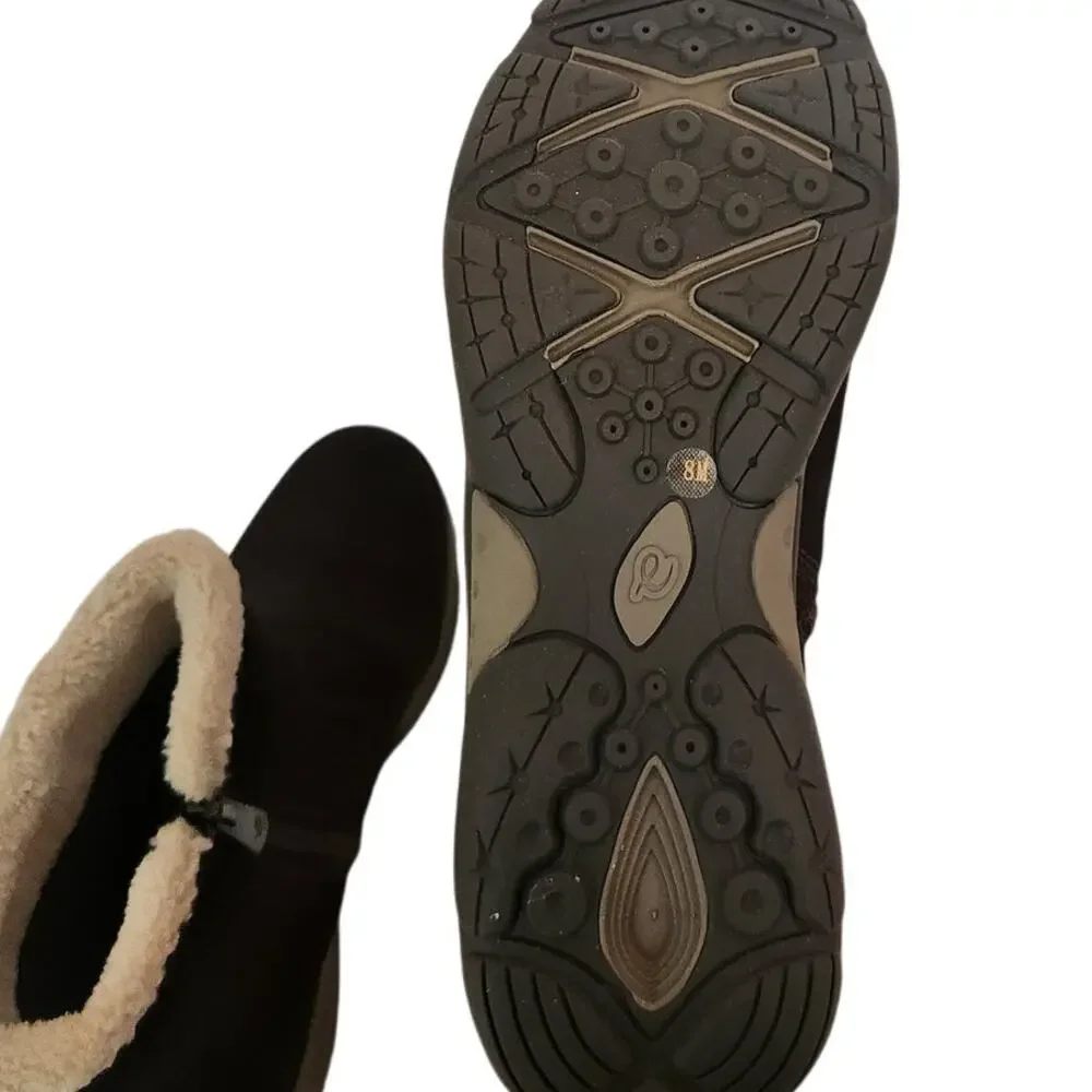 New Easy Spirit Elinor Cold Weather Booties Snow Brown 8M